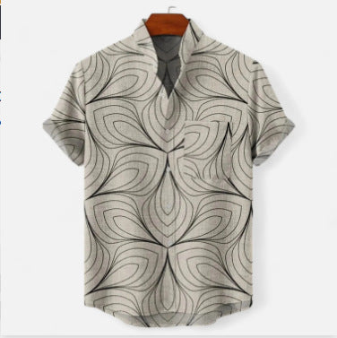 Playera Casual Digital 3D de Manga Corta para Hombre - Image 11