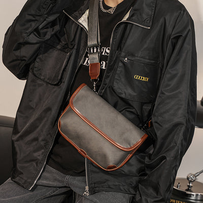 Bolso de Hombro Cuadros Piel Auténtica Estilo Urbano - Image 16
