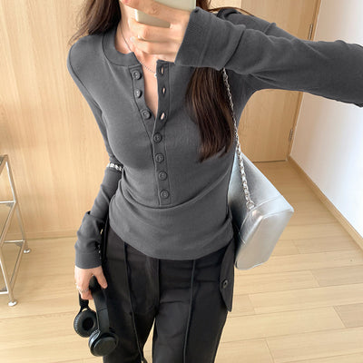 Blusa Interior Ajustada de Manga Larga Pure Desire - Diseño Elegante para Mujer - Image 10