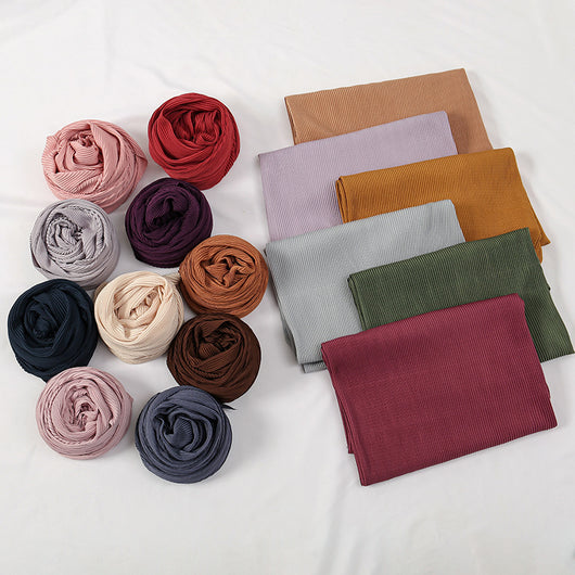 Pañoleta de Satén Efecto Arrugado - Accesorio Versátil de Moda