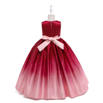 Vestido Infantil Elegante Estilo Internacional - Falda Larga para Celebraciones - Image 8