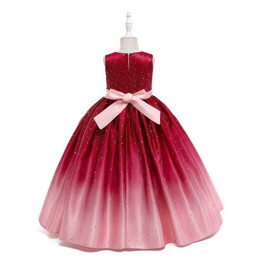 Vestido Infantil Elegante Estilo Internacional - Falda Larga para Celebraciones - Image 8