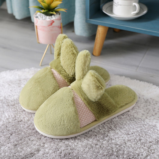 Pantuflas de Confinamiento Hogar con Pelaje de Conejo Engrosado - Image 16