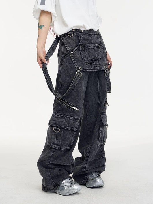 Pantalones Vaqueros Estilo Vintage Americano con Costuras de Diseño - Image 6