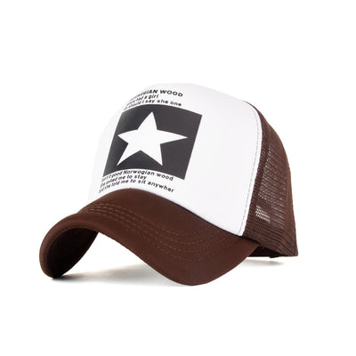 Gorra de Béisbol con Estampado de Estrella de Cinco Puntas - Image 6