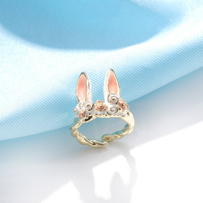 Anillo Gota de Aceite con Orejas de Conejo - Diseño Elegante para Mujer - Image 7