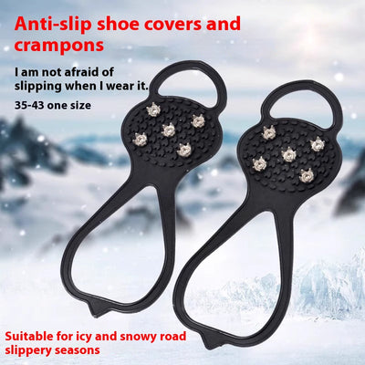Botas de Nieve con Púas Antideslizantes - Tracción Extrema para Hielo