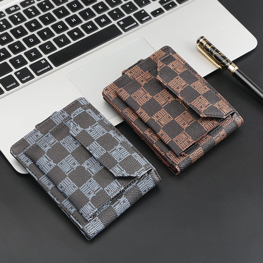 Billetera Corta Versátil para Hombre - Diseño Moderno Multifuncional