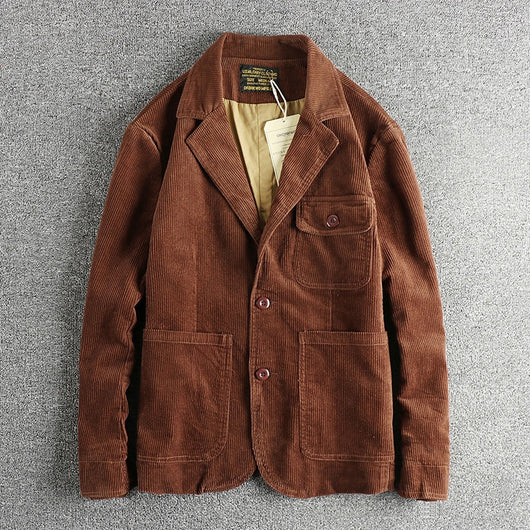 Chaqueta Retro Amekaji de Pana 100% Algodón Lavado Vintage - Image 26