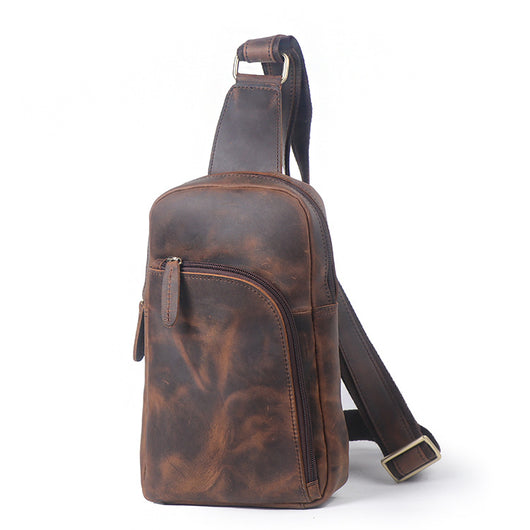 Bolsa Bandolera de Cuero Vintage Crazy Horse - Capacidad Premium - Image 5