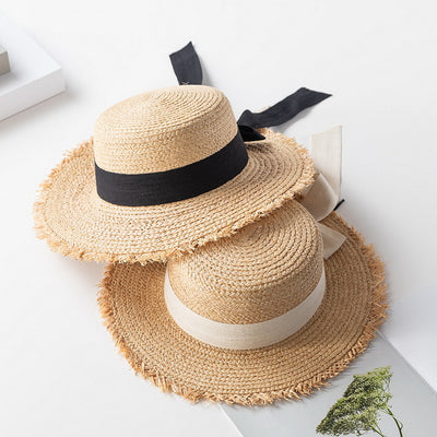 Sombrero de Viaje con Moño Raw Edge Protección Solar - Image 7