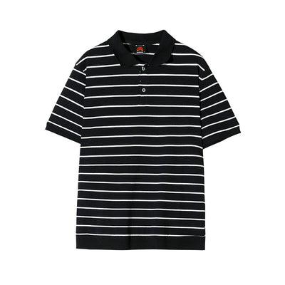 Playera de Algodón a Rayas para Hombre - Corte Relajado Verano - Image 3
