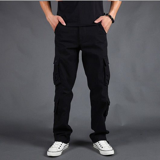 Pantalones de Trabajo Hombre Talla Grande Múltiples Bolsillos Corte Relajado - Image 11