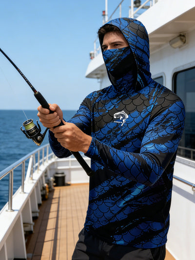 Camisa de Pesca UPF 50 Anti UV con Protección Solar Facial - Image 2