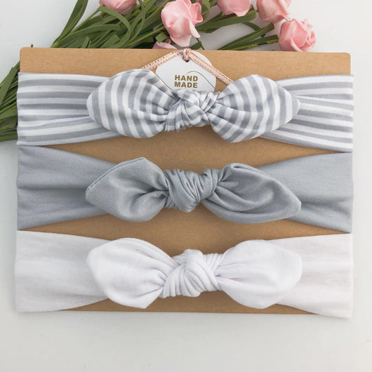 Set de 3 Diademas Infantiles con Moños Estampados - Image 47