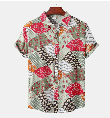 Camisa Hawaiana Estampado Frutas para Hombre - Image 7