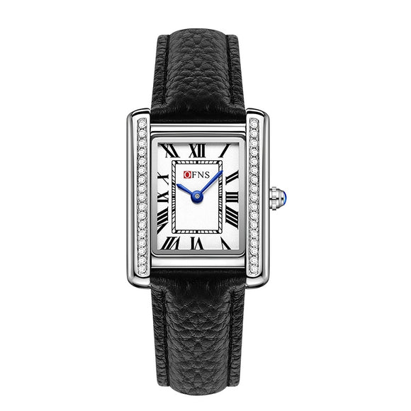 Reloj de Cuarzo para Parejas con Incrustaciones de Diamantes Retro