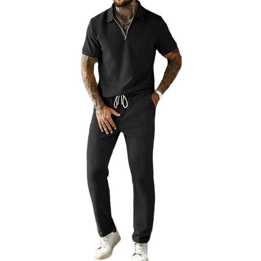 Conjunto Elegante de Polo y Pantalón en Pana para Hombre - Image 5