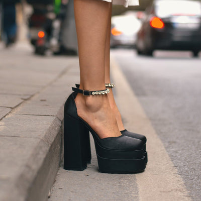 Tacones Plataforma 14cm con Brillantes Cristal - Image 35