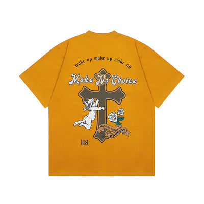 Playera de Algodón con Estampado de Cruz para Hombre - Image 3