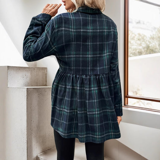 Blusa Elegante con Rayas Verdes - Image 3
