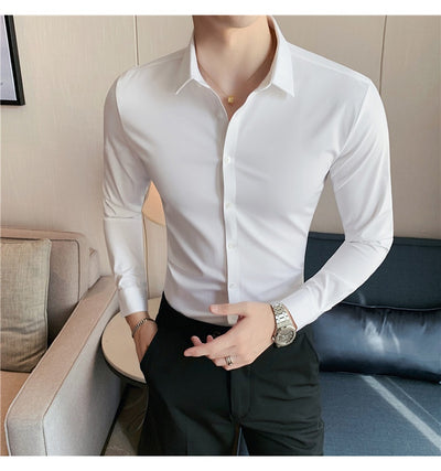 Camisa Casual de Punto Sin Planchado con Caída Perfecta - Image 21
