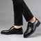 Zapatos de Cuero Cowhide Estilo Coreano Talla 36 - Punta Aguda Transpirables para Hombre