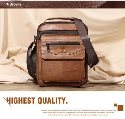 Mochila de Cuero Genuino para Hombre - Diseño Crossover Moderno - Image 36