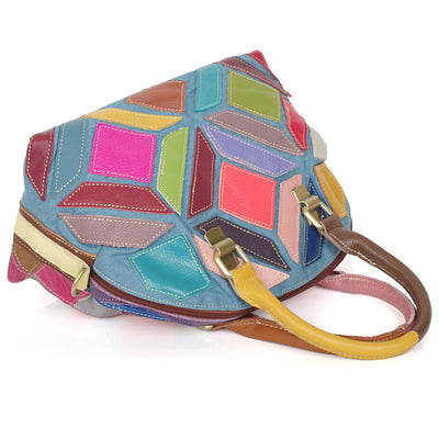 Bolso de Hombro Denim y Cuero Casual - Image 10