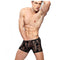 Ropa Interior Masculina de Encaje Mesh Negro - Tanga Sensual Premium