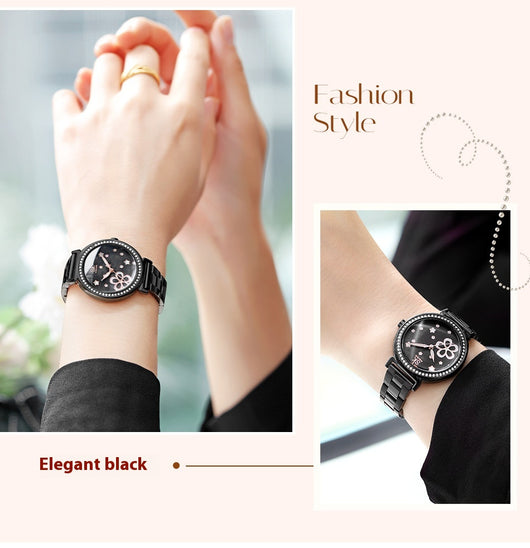 Reloj de Cuarzo para Mujer con Correa de Acero y Diamantes - Image 20