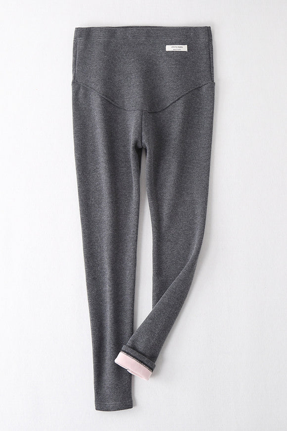 Leggings de Maternidad Silver Fox Terciopelo Premium - Cintura Gruesa y Elástica