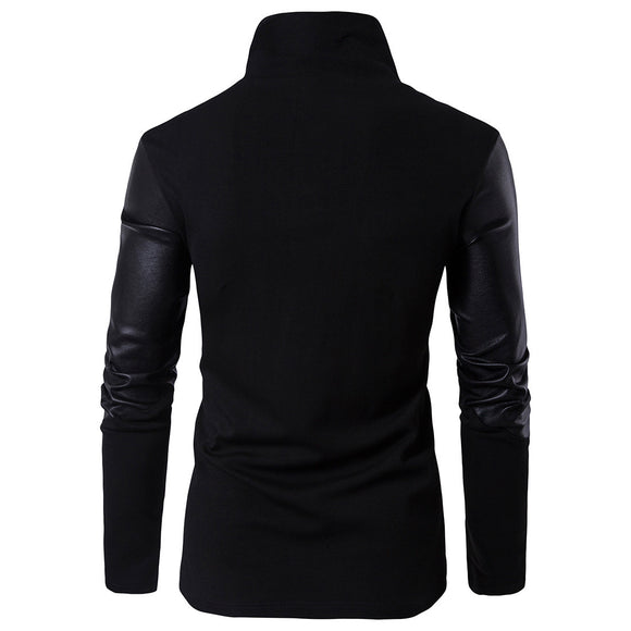 Camisa Casual con Cuello Parado Efecto Adelgazante