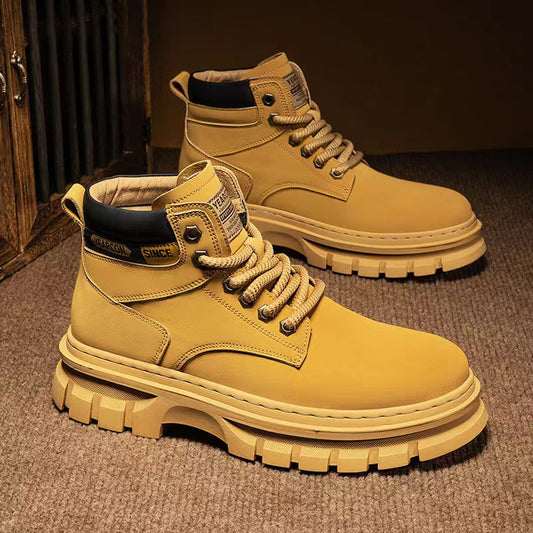 Botas Martin Altas para Hombre Estilo Británico de Trabajo - Image 2
