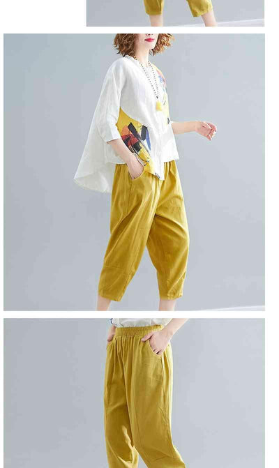 Conjunto de Dos Piezas: Camisa Suelta y Pantalón Noveno - Image 7