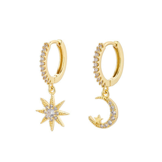 Aretes Asimétricos de Luna y Estrella - Image 8