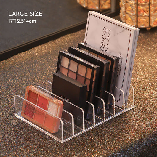 Organizador de Paletas de Sombras - Caja de Almacenamiento Acrílico de 7 Compartimentos para Maquillaje - Image 6