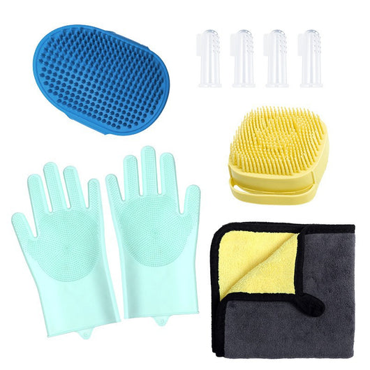 Guantes de Baño para Mascotas - Set Completo de Aseo Canino - Image 9