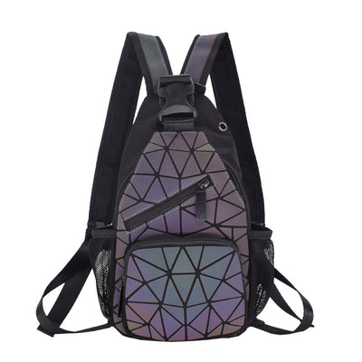 Mochila Geométrica Luminosa Phantom - Bolso de Hombro Versátil Unisex - Image 2