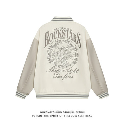 Chaqueta de Béisbol de Lana con Bordados Artesanales para Hombre - Image 9