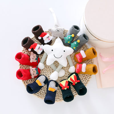 Conjunto de Calcetines Bebé Príncipe Rojo con Caja de Regalo - Image 5