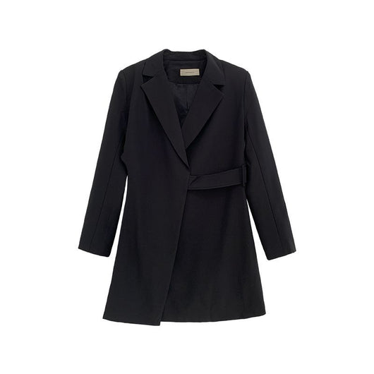 Blazer Suelto Otoño con Cinturón Ajustable y Mangas Largas para Mujer - Image 5