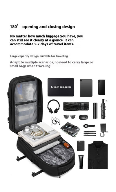 Mochila Trolley Expandible de Gran Capacidad para Viajes de Negocios - Image 33