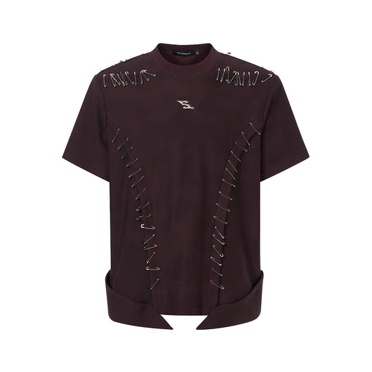 Camiseta Infantil Manga Corta con Hombros Acolchados y Detalles de Costura - Image 3