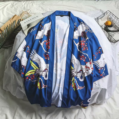 Kimono Hombre Estampado Grúa - Image 8