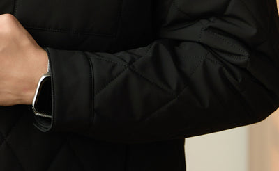 Abrigo Acolchado para Hombre con Cuello Solapa - Chaqueta Térmica - Image 8