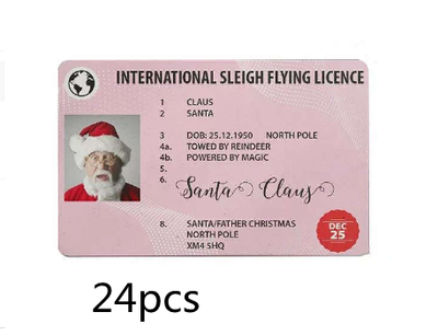 Licencia de Conducir Navideña del Papá Noel Explosivo - Tarjeta de Saludo Divertida - Image 7