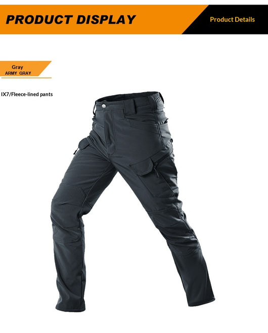 Pantalones Tácticos Impermeables con Forro Polar para Hombre - Protección Invernal - Image 10