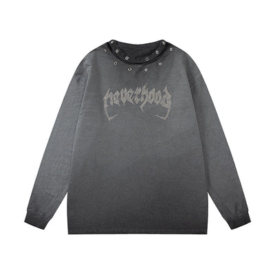 Playera de Cuello Redondo Manga Larga Hueca para Hombre - Image 18