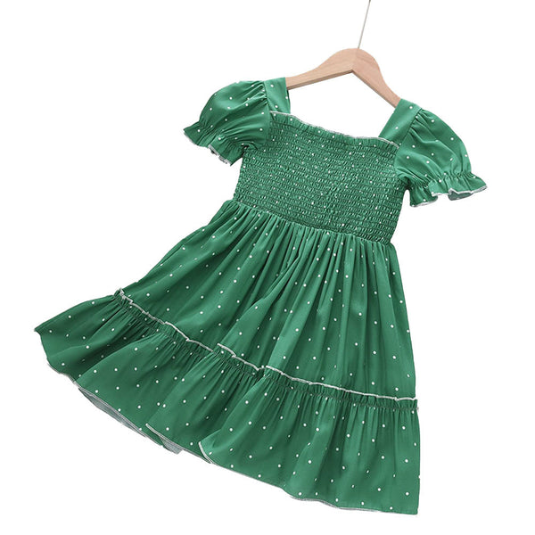 Blusa de Verano Cuello Francés Cuadrado con Mangas Voluminosas